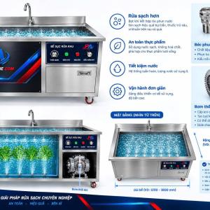 Bể sục rửa rau củ quả