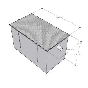 Bể tách mỡ 1000l công nghiệp giá tốt