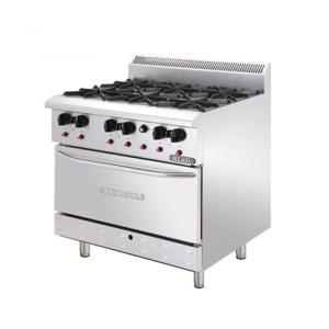 Bếp âu 6 họng có lò nướng Berjaya DRO6-17