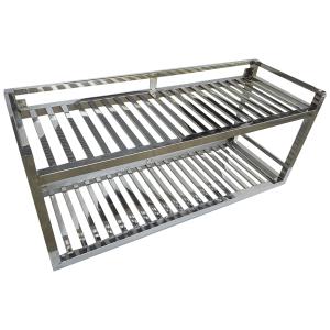 Giá đan inox treo tường 2 tầng