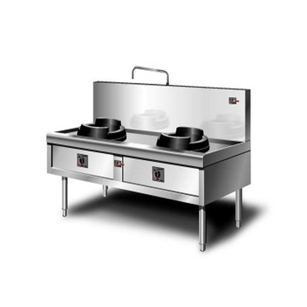 Bếp Á 2 họng dùng gas