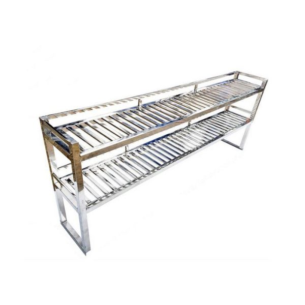 Kệ inox 2 tầng 1m8